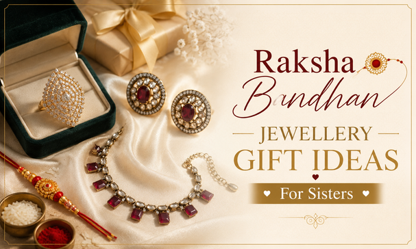Raksha Bandhan Jewellery Gift Ideas for Sisters – Elegant Ring and Ruby Necklace Gift Collection | Bhavmayi