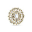 Bhavmayi 14K Yellow Gold Ruby and Diamond Floral Mandala Statement Ring with Seed Pearl Halo
