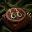 Bhavmayi 14K Gold Grand Floral Oval & Teardrop Statement Drop Earrings
