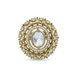 Bhavmayi Royal Polki Emeralds and Diamonds Mandala Statement Ring