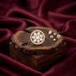 Bhavmayi Flower Mandala Statement Polki-Diamond-Gold Finish Ring