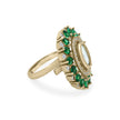 Bhavmayi Royal Polki Emeralds and Diamonds Mandala Statement Ring