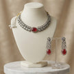 Bhavmayi Royal Emerald & Polki Style Heritage Necklace Set