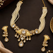 Bhavmayi Pearl & Crystal Gold-Tone Necklace Set