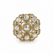Bhavmayi Royal Crystal Halo Statement Ring