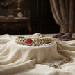 Bhavmayi Royal Ruby & Polki Style Heritage Necklace Set