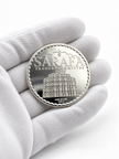 999 fine silver coin featuring Jaipur Hawa Mahal architecture and Hindu deity designs by Bhavmayi