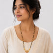 Bhavmayi Elegant Gold-Plated Ruby  Mengalsutra Necklace