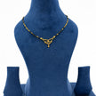 Bhavmayi Elegant Gold-Plated Ruby  Mengalsutra Necklace