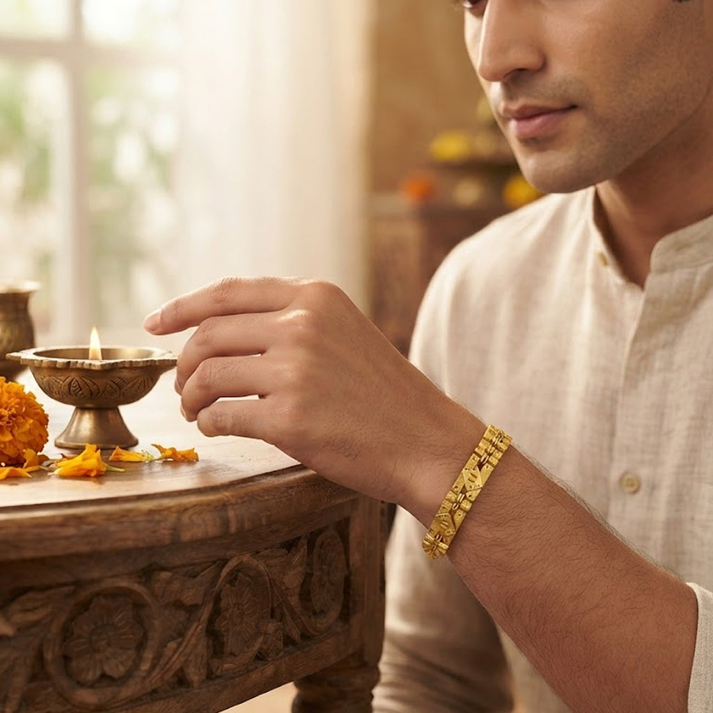 Bhavmayi Elegant Gold-Plated Designer Bracelet