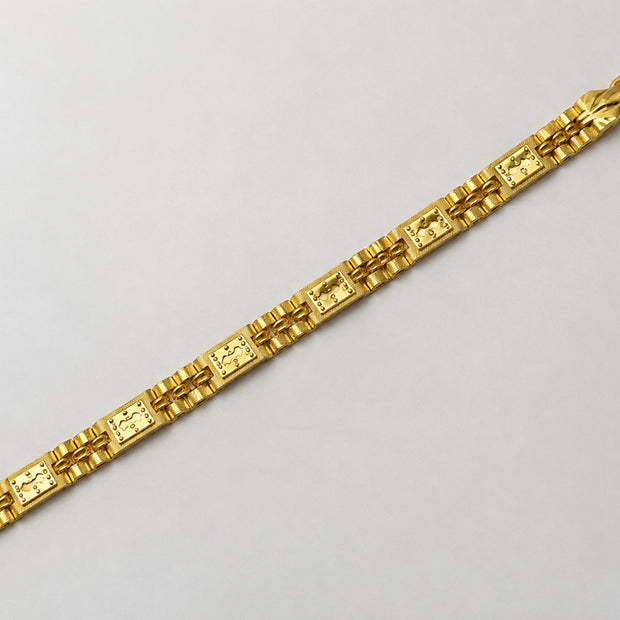 Bhavmayi Elegant Golden Designer Link Bracelet