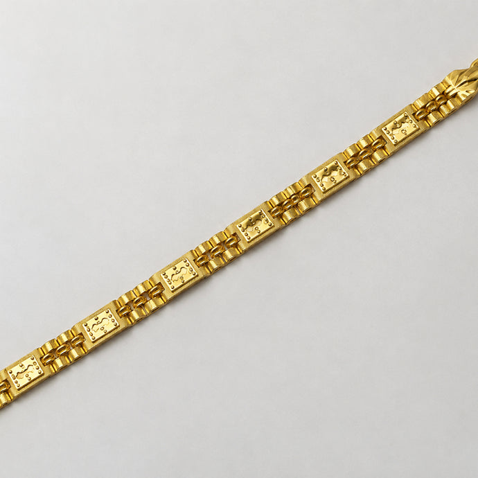 Bhavmayi Elegant Golden Designer Link Bracelet
