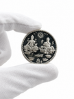 999 fine silver coin featuring Jaipur Hawa Mahal architecture and Hindu deity designs by Bhavmayi