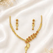 Bhavmayi Pink Floral Elegance Necklace Set