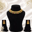 Bhavmayi Rajwada Floral Ruby & Emerald Necklace Set