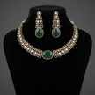 Bhavmayi Royal Emerald & Polki Style Heritage Necklace Set