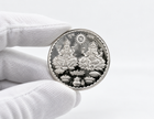 999 fine silver coin featuring Jaipur Hawa Mahal architecture and Hindu deity designs by Bhavmayi