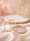 Bhavmayi Diamond-Cut Grace Gold Bangles