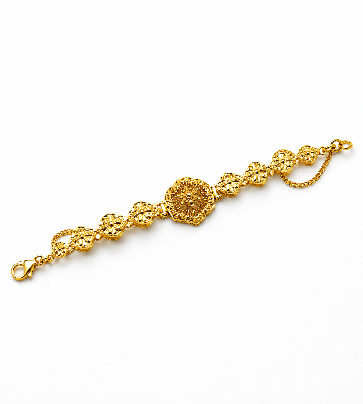 Bhavmayi Floral Gold Bracelet