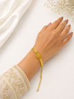 Bhavmayi Floral Grace Gold Bracelet
