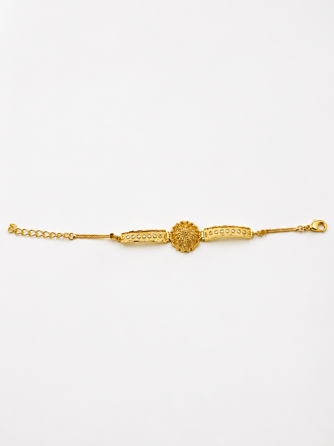 Bhavmayi Floral Grace Gold Bracelet