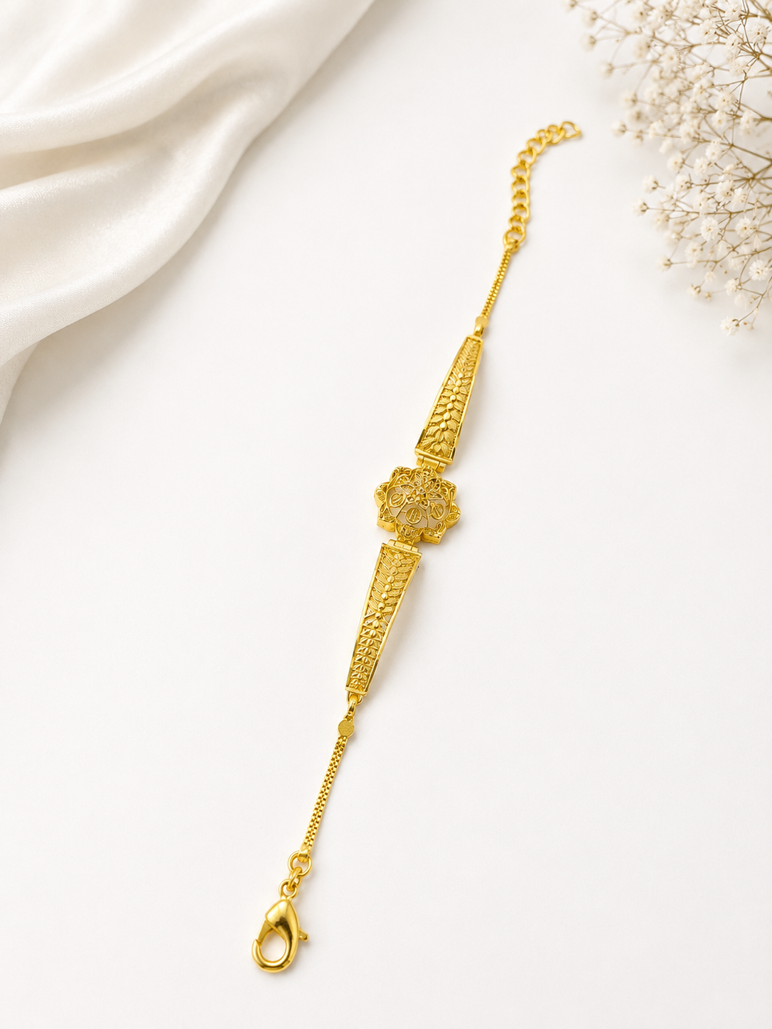 Bhavmayi Floral Heritage Gold Bracelet