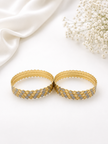 Bhavmayi Floral Luxe Dual-Tone Bangles
