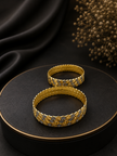Bhavmayi Floral Luxe Dual-Tone Bangles