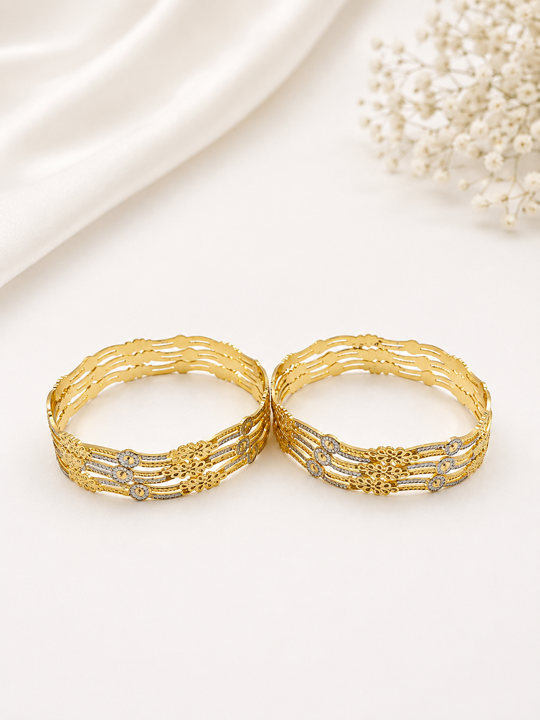 Bhavmayi Floral Radiance Bangle Set