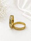 Bhavmayi Golden Lattice Elegance Bangle Set