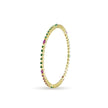Bhavmayi Multi-Color Ruby Red & Emerald Green Stone-Studded Gold Finish Bangle Set