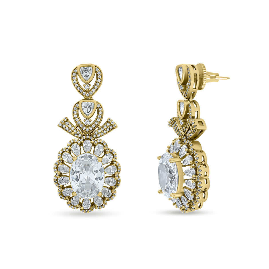 Bridal Crystal Drop Earrings