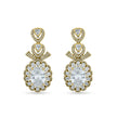 Oval Crystal Statement Earrings