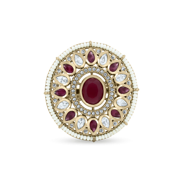 Regal Ruby Cocktail Ring