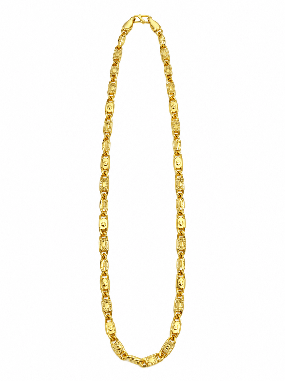 Bhavmayi classic gold link chain for men - bhavmayi