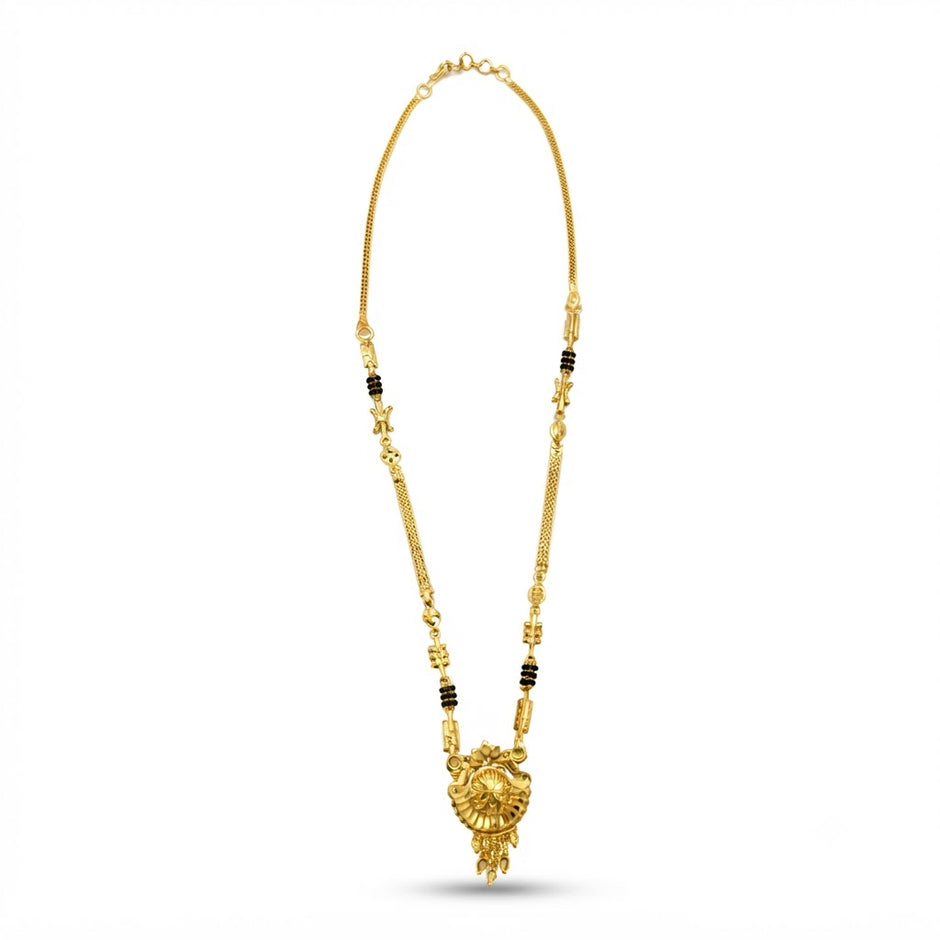Bhavmayi Traditional Gold Tone  Mengalsutra Necklace
