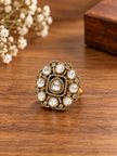 Bhavmayi Royal Crystal Halo Statement Ring
