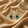 Bhavmayi 14K Gold Grand Floral Oval & Teardrop Statement Drop Earrings - bhavmayi