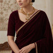 Bhavmayi Antique Gold and Polki Temple Jewellery Pendant Necklace and Earrings Set with Ruby & Emerald Accents - bhavmayi