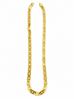 Bhavmayi Classic Gold Geometric Link Men's Chain - bhavmayi