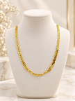 Bhavmayi Classic Gold Geometric Link Men's Chain - bhavmayi