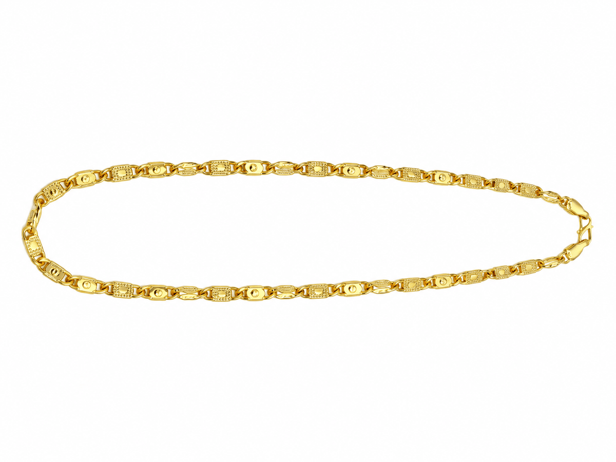 Bhavmayi classic gold link chain for men - bhavmayi