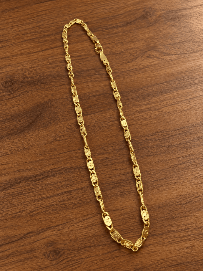 Bhavmayi classic gold link chain for men - bhavmayi