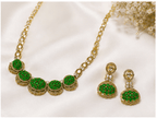 Bhavmayi Elegant Gold Pearl Multi-Strand Bridal Necklace & Earring Set - bhavmayi