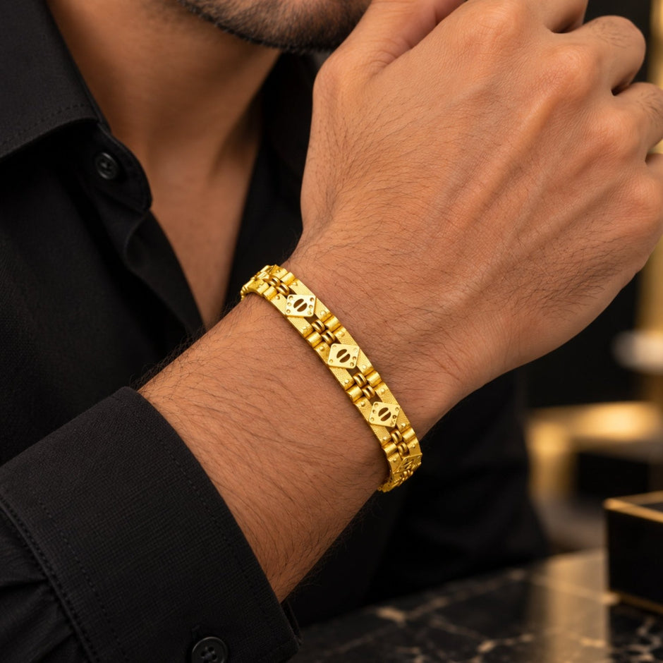 Bhavmayi Elegant Gold-Plated Designer Bracelet - bhavmayi