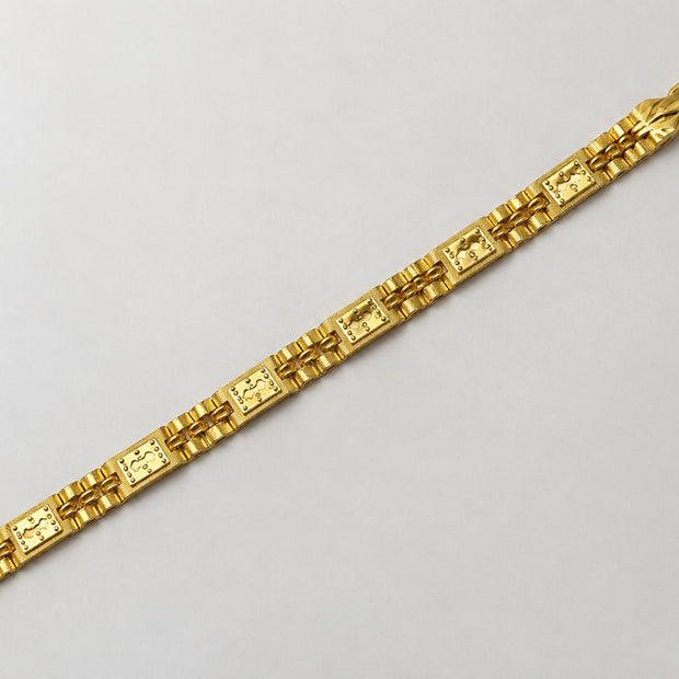 Bhavmayi Elegant Golden Designer Link Bracelet - bhavmayi