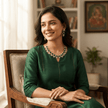 Bhavmayi Elegant Green Emerald CZ Necklace & Earring Set - bhavmayi