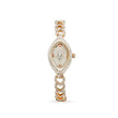 Bhavmayi Elegant Rose Gold Marquise Jewellery Bracelet Watch with Sparkling Crystal Heart Link Design.  - bhavmayi