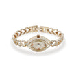 Bhavmayi Elegant Rose Gold Marquise Jewellery Bracelet Watch with Sparkling Crystal Heart Link Design.  - bhavmayi