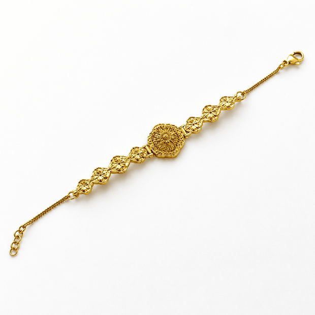 Bhavmayi Floral Gold Bracelet - bhavmayi